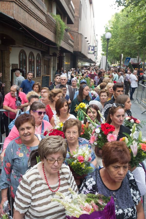 En la puerta de la basílica ya se han escuchado los primeros cantes y bailes de Granada a la Virgen de las Angustias