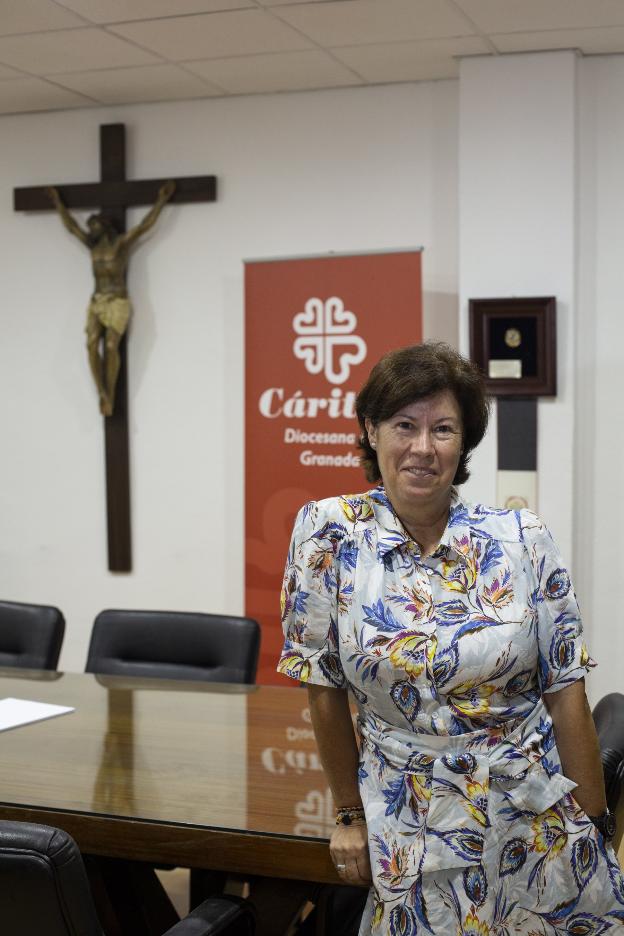 Luisa María Maeso Torres lleva desde el año 2010 como voluntaria en Cáritas.