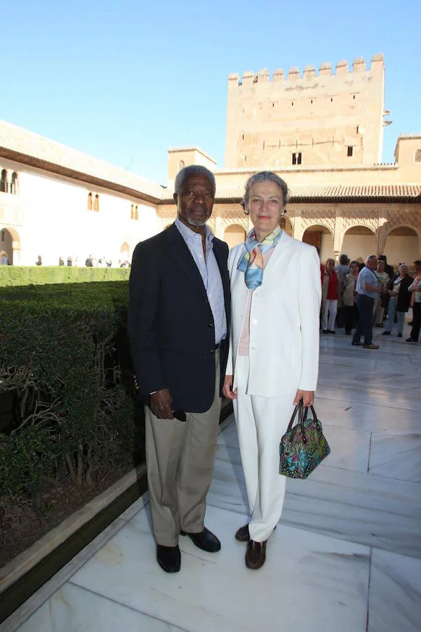 Kofi Annan, exsecretario general de la ONU, estuvo en la Alhambra en 2008. 