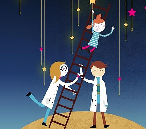 Cartel de la Noche Europea de los Investigadores.