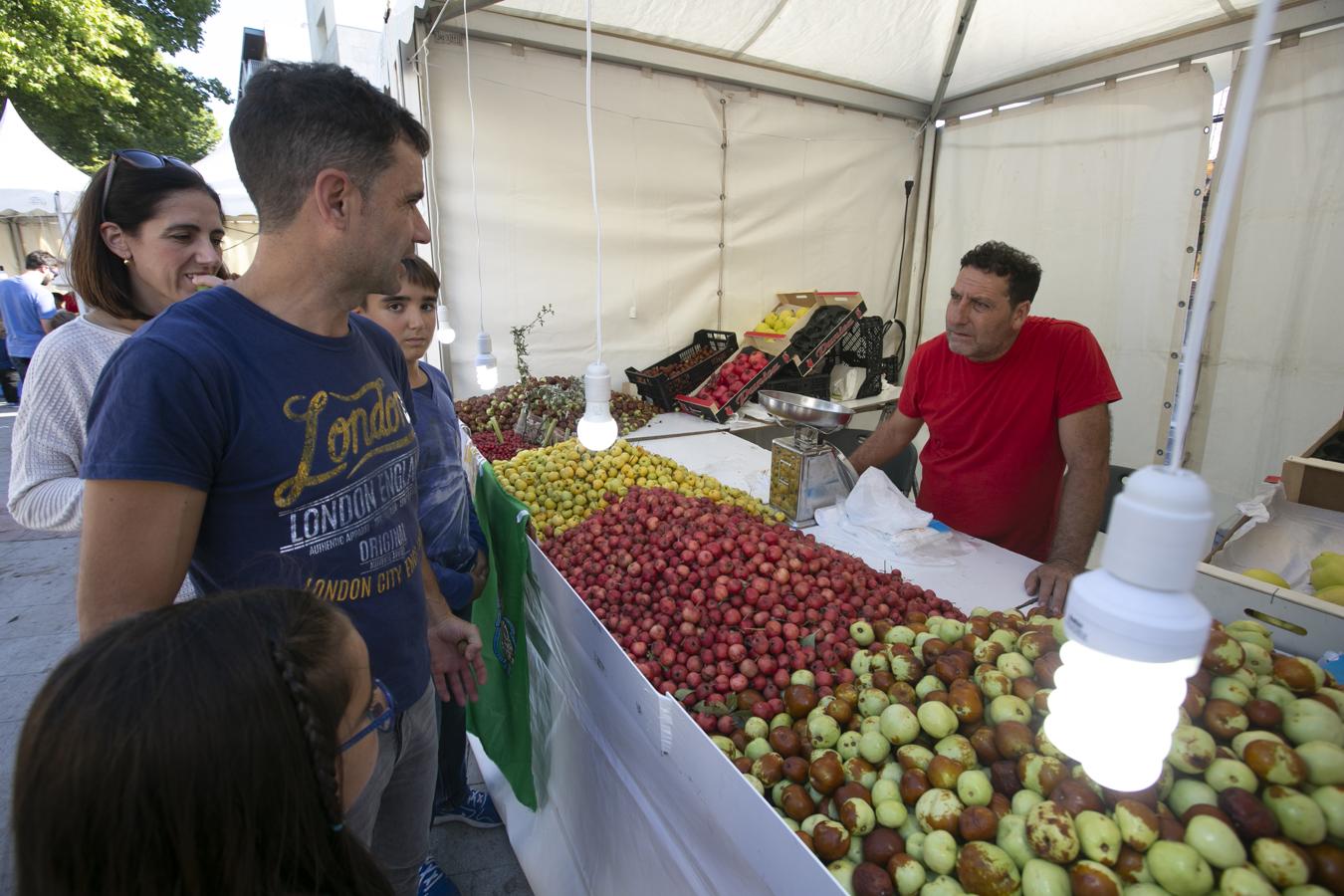 Cientos de granadinos y turistas se han aproximado este fin de semana a los distintos puestos de frutas y dulces otoñales que se han dispuesto en la capital