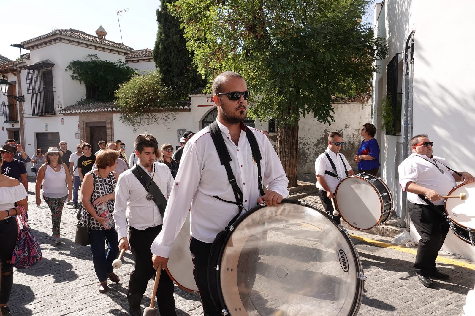 Romería desde la Iglesia del Salvador hacia el Cerro de San Miguel