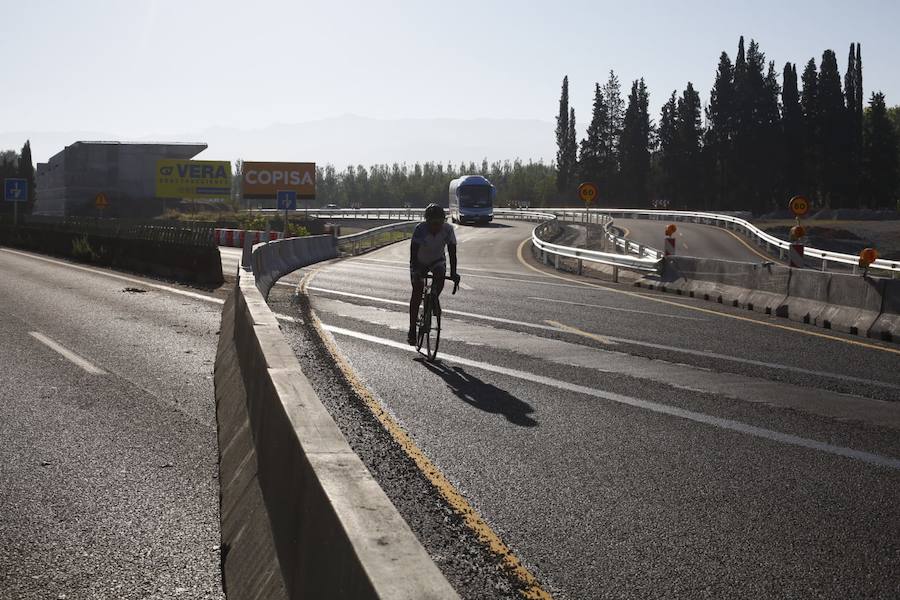 Se ha habilitado un gran desvío en la A-92G con dos carriles en cada sentido 