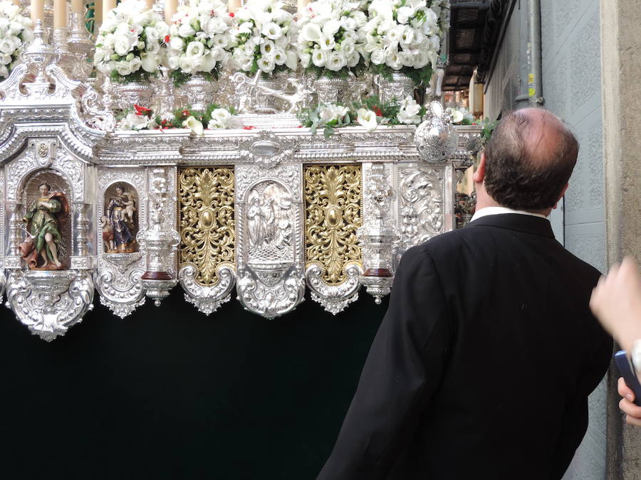 La dolorosa ha sido trasladada esta mañana desde Santa Ana