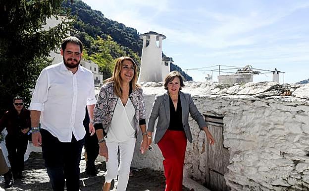 Susana Díaz en Pampaneira. 