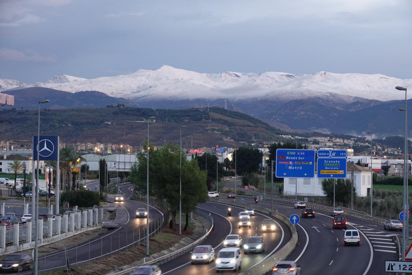 Así está Sierra Nevada tras las precipitaciones caídas hoy.