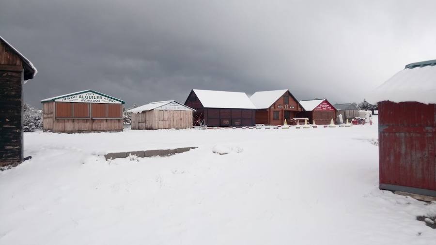 Así está Sierra Nevada tras las precipitaciones caídas hoy.