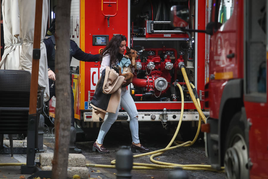 Efectivos del cuerpo de bomberos y de la Policía Local se han trasladado hasta el lugar de los hechos