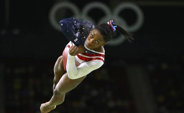 Simone Biles, durante los Juegos Olímpicos de Río. 