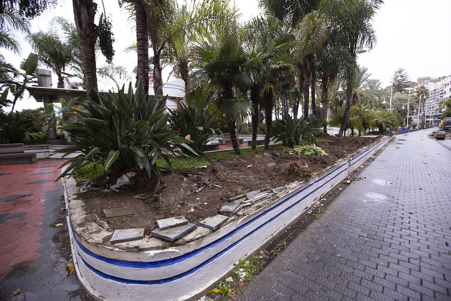 En apenas dos meses, «para Navidad» según la alcaldesa Trinidad Herrera, el paseo marítimo del Altillo, un lugar emblemático para Almuñécar, estrenará nueva imagen