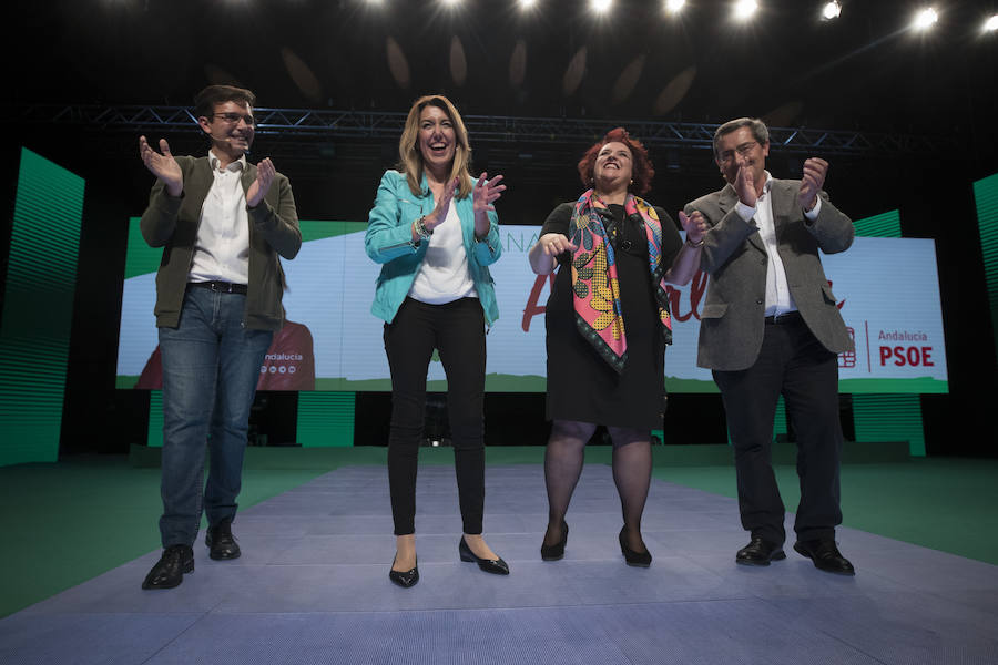 La presidenta de la Junta ha abierto este jueves en Granada la campaña electoral, que se prolongará hasta el día 30