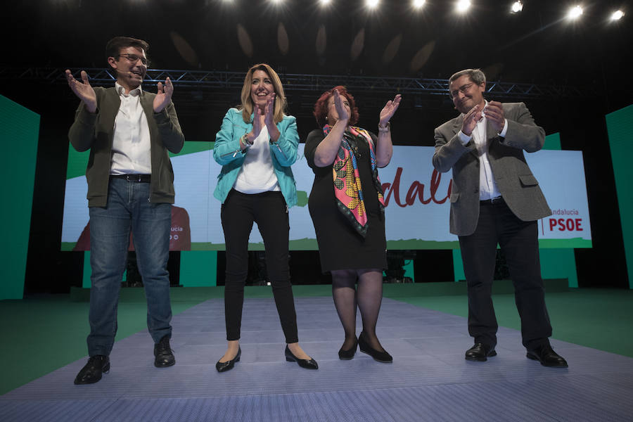 La presidenta de la Junta ha abierto este jueves en Granada la campaña electoral, que se prolongará hasta el día 30