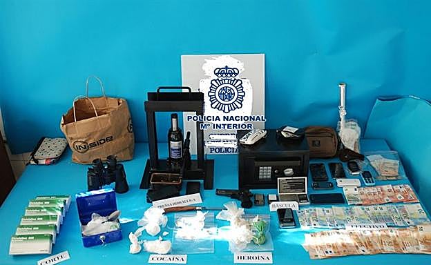 Una operación antidroga de la Policía Nacional en Linares se salda con siete detenidos