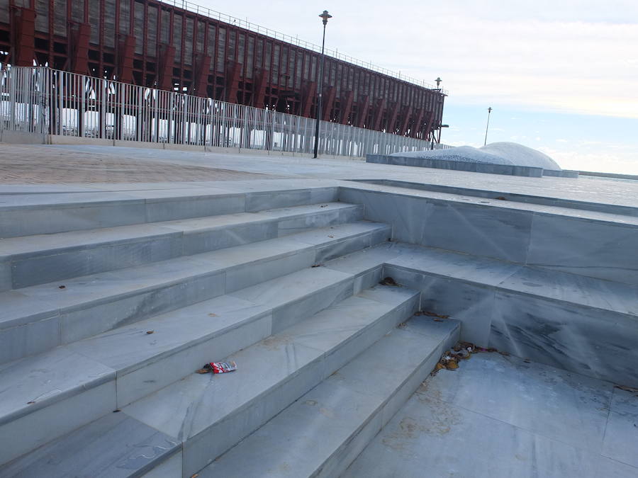 Fomento espera poder recibir la actuación a lo largo de los próximos días para poder retirar las vallas que hay hoy en la zona