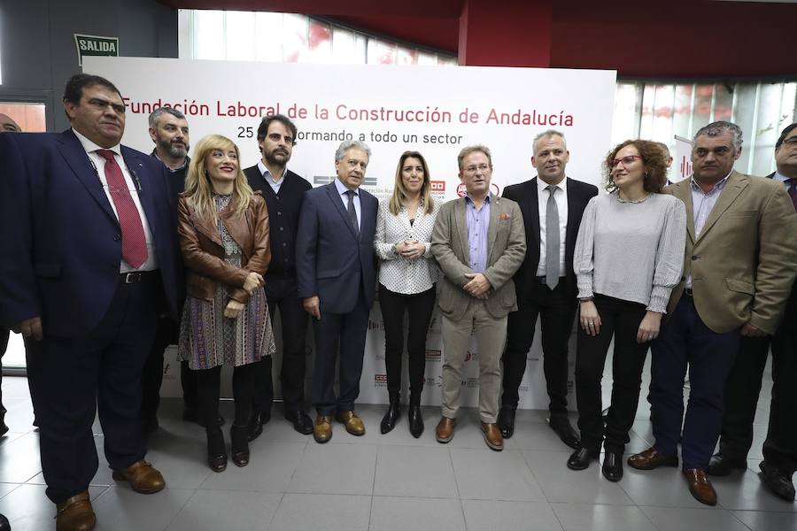 La presidenta de la Junta, Susana Díaz, ha presidido este jueves el 25 aniversario de la Fundación Laboral de la Construcción de Andalucía