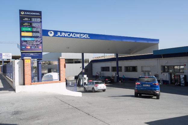 La gasolinera del polígono de Juncaril atracada el pasado mes de marzo. 