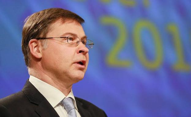 El vicepresidente de la Comisión Europea, Valdis Dombrovskis, en una imagen de archivo.