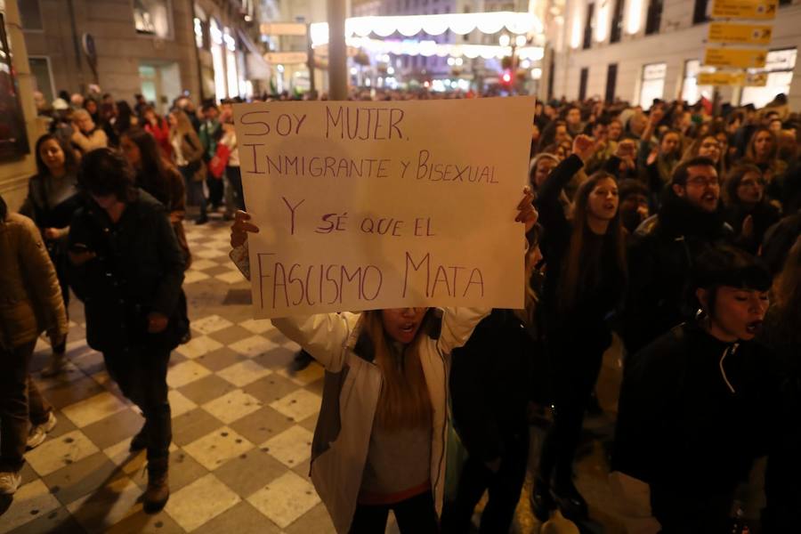 La concentración, convocada a las 18.00 horas, ha derivado en una manifestación que ha obligado a cortar calles del centro.