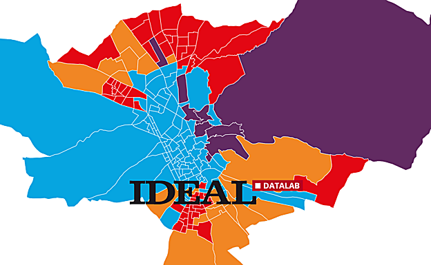 Explora calle a calle los resultados electorales en Granada capital