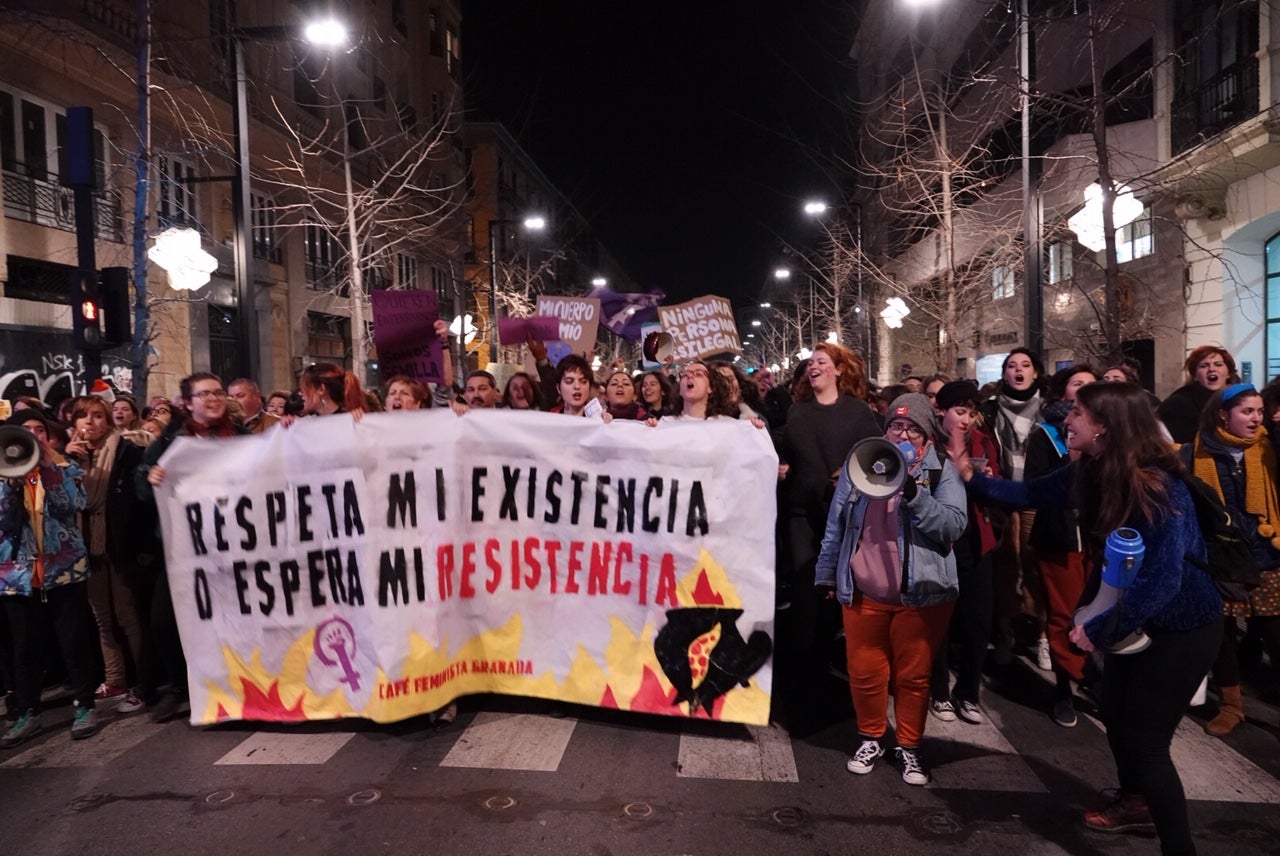 Gran Vía está cortada por la concentración, que irá en manifestación hasta plaza del Carmen