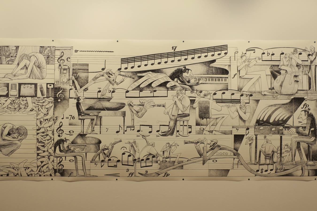 La exposición exhibe obras de Sergio García, Max y Ana Merino, se inaugura hoy y estará abierta hasta el 22 de marzo en la calle Oficios 