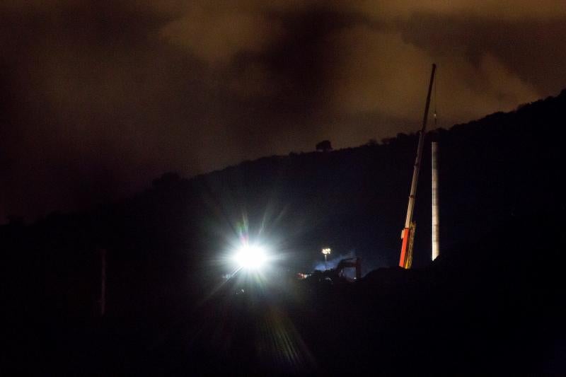 Acabado el entubado en Totalán, es turno de los mineros