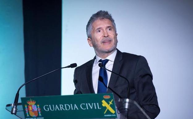 El ministro del Interior, Fernando Grande-Marlaska, en un acto de la Guardia Civil 