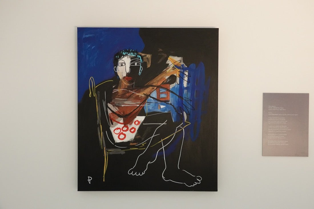 La Biblioteca de Andalucía acoge la exposición 'Palabras más allá del liezo', en la que tres pintores interpretan los textos de trece poetas andaluces de reconocido prestigio