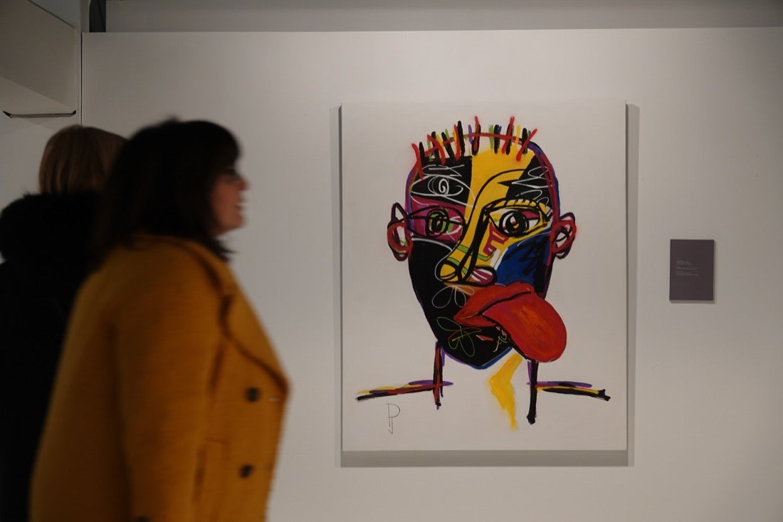 La Biblioteca de Andalucía acoge la exposición 'Palabras más allá del liezo', en la que tres pintores interpretan los textos de trece poetas andaluces de reconocido prestigio