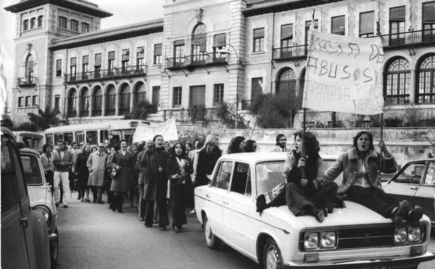 Protesta para salvar la alameda de Calvo Sotelo 