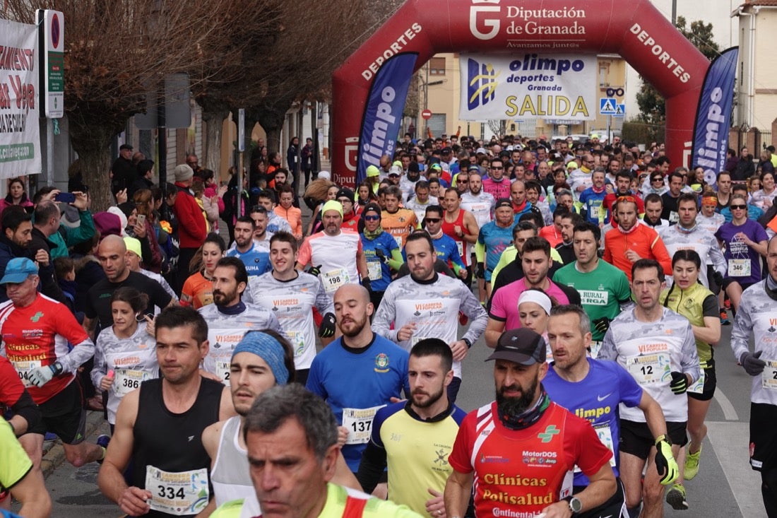 Un recorrido de 7 kilómetros en la categoría absoluta que transcurrió entre secaderos. Este año volvió a haber una categoría para senderistas de 5 kilómetros.