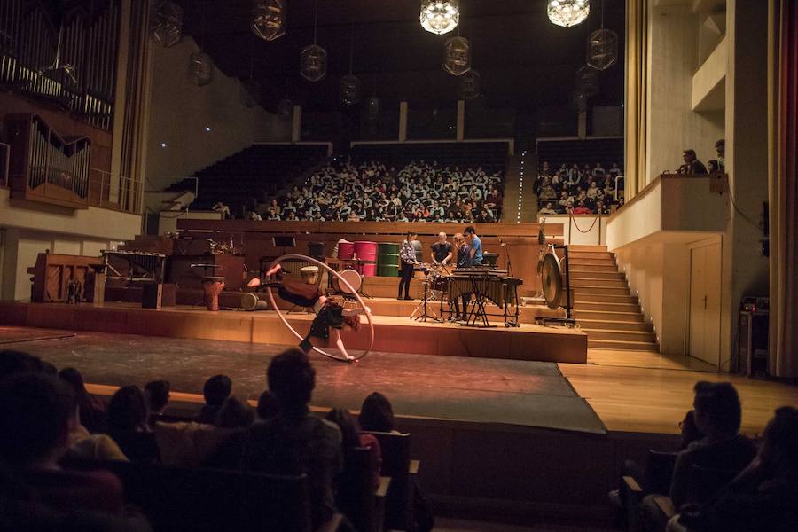 En la jornada del jueves, colegios de Granada y Almería se acercaron a disfrutar del progama 'Ritmos
