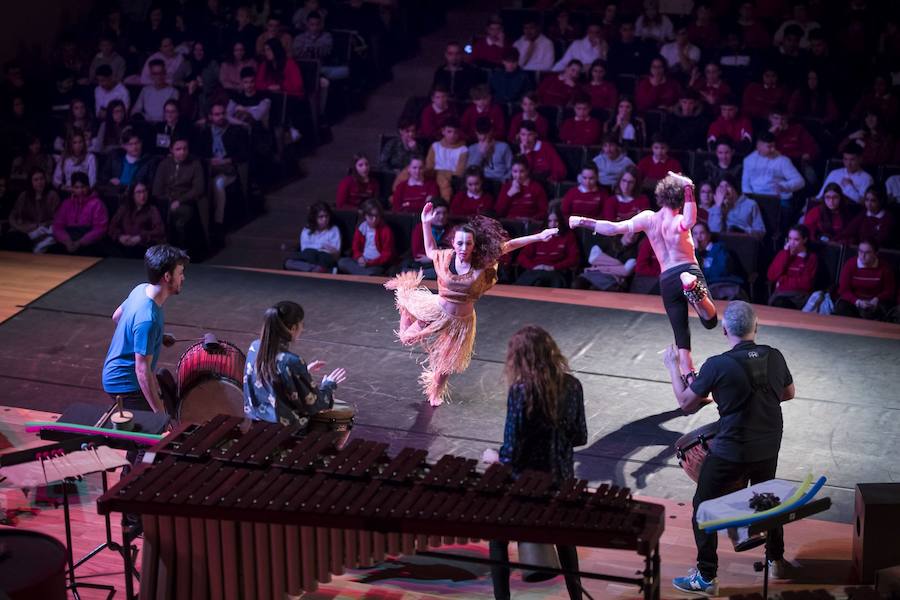 En la jornada del jueves, colegios de Granada y Almería se acercaron a disfrutar del progama 'Ritmos