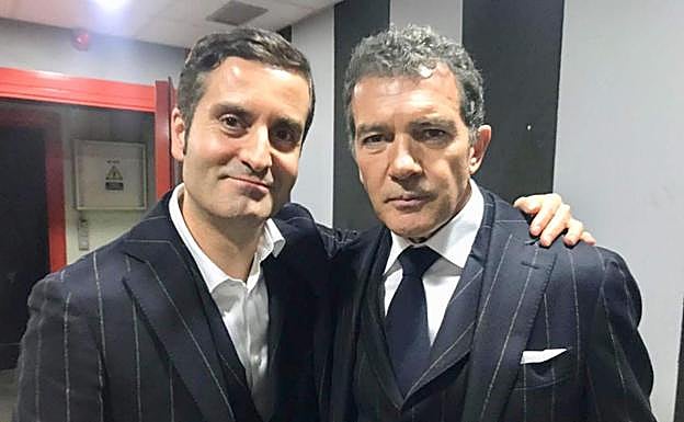 Ignacio Castillo y Antonio Banderas, en pleno rodaje 
