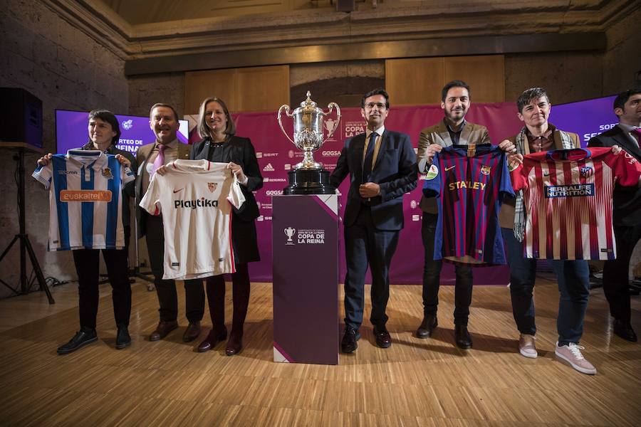 La final del torneo se jugará en el estadio de Los Cármenes de Granada el 11 de mayo y al trofeo aspiran Atlético de Madrid, Real Sociedad, Sevilla y Barcelona.