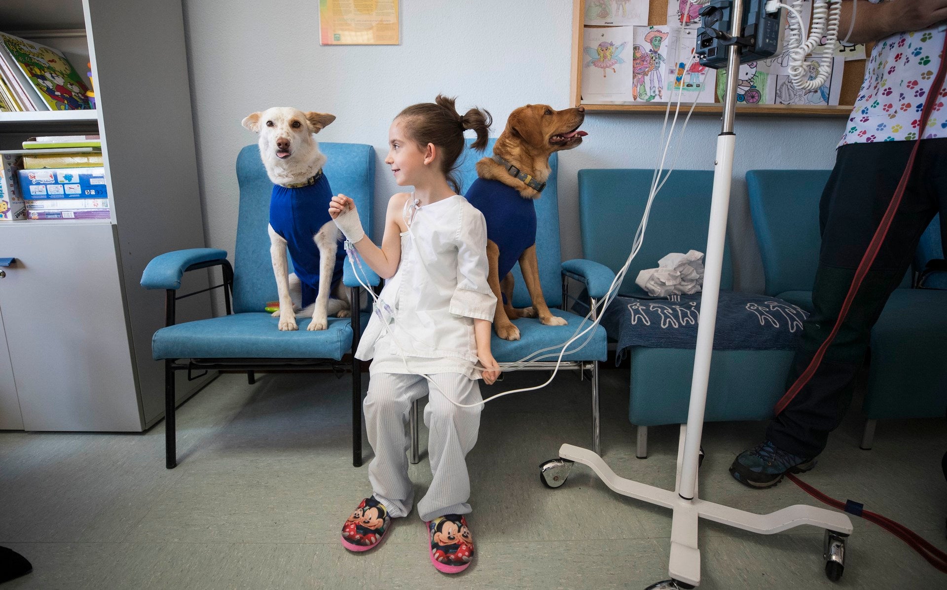 Parcitipan en sesiones de terapia individualizada de 45 minutos cada martes con niños de las unidades de Oncología y Cirugía Infantil del Materno-Infantil del Virgen de las Nieves