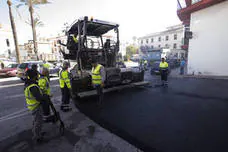 Los trabajos de asfaltado han empezado esta semana