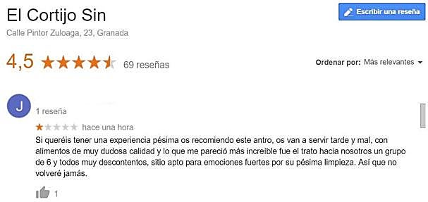 Una de las críticas recibidas en las últimas horas.