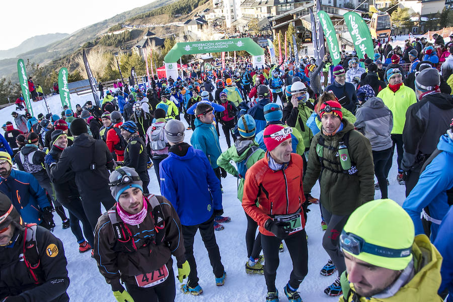 Jacob Gutiérrez arrasa en las cumbres de Sierra Nevada. El corredor de Dúrcal queda campeón de España de snow running por segundo año consecutivo y mejora su crono en catorce minutos
