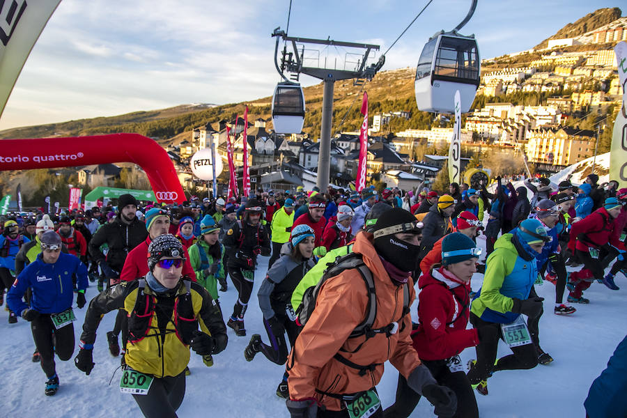 Jacob Gutiérrez arrasa en las cumbres de Sierra Nevada. El corredor de Dúrcal queda campeón de España de snow running por segundo año consecutivo y mejora su crono en catorce minutos