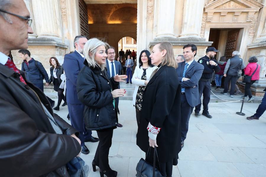 Patricia del Pozo ha anunciado en la Alhambra que la administración autonómica va a instar la declaración del legado de Lorca como Bien de Interés Cultural