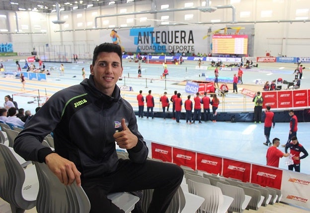 Dani Rodríguez, preparado para su semifinal. 
