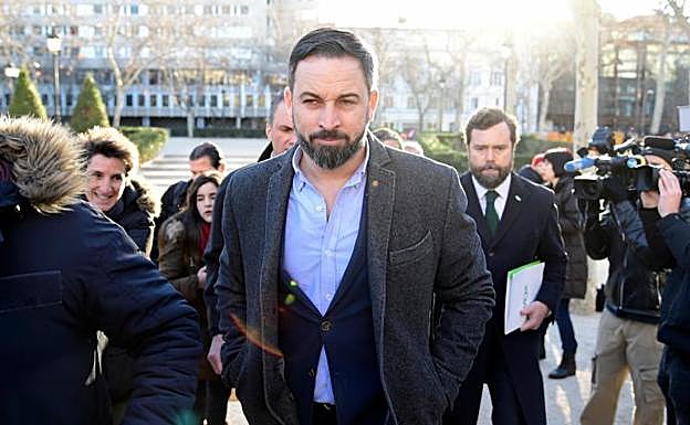 El líder de Vox, Santiago Abascal. 