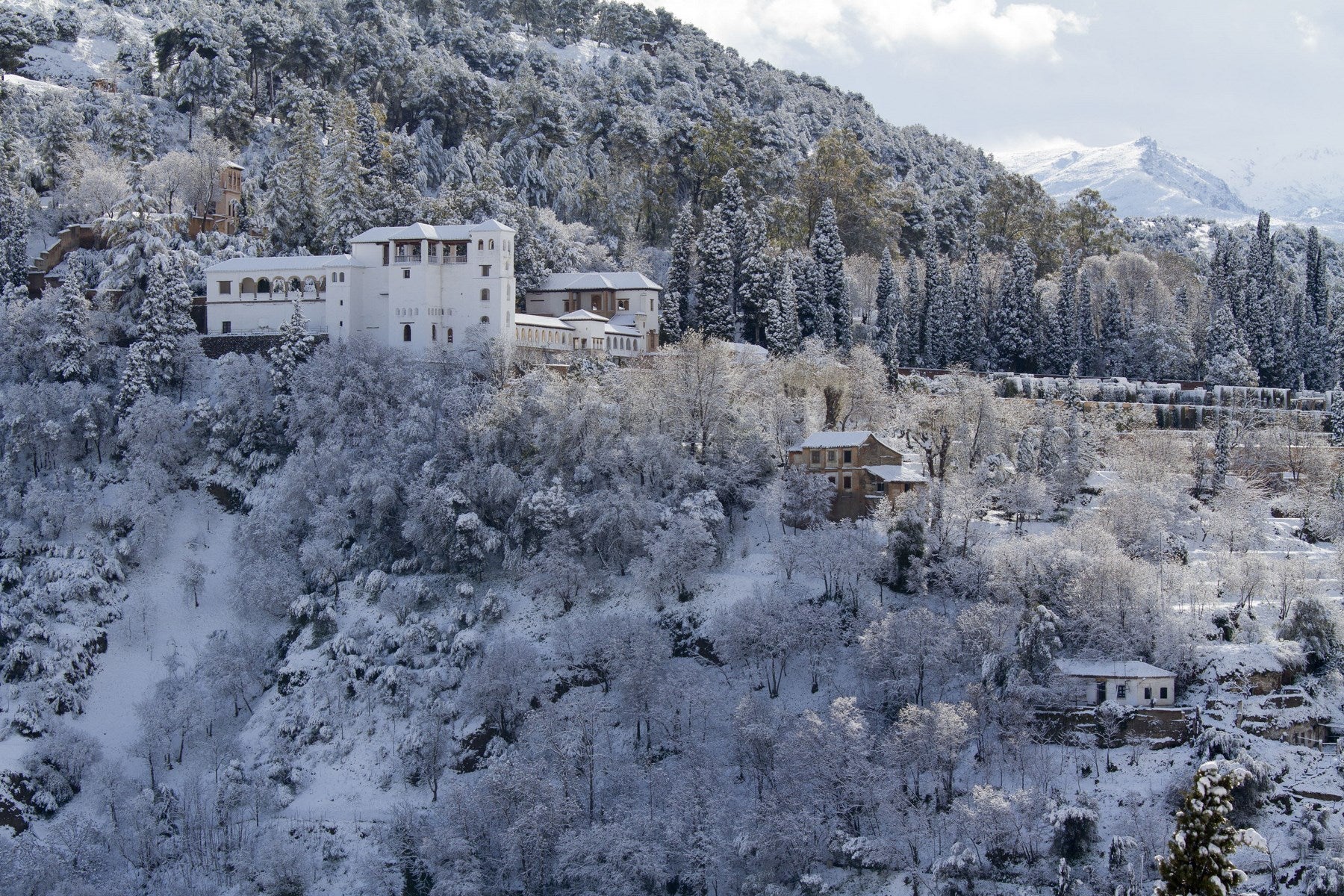 Las nevadas sobre Granada han dejado siempre unas estampas de espectacualr belleza. Recogemos ahora una serie de fotografías de incuestionable valor.