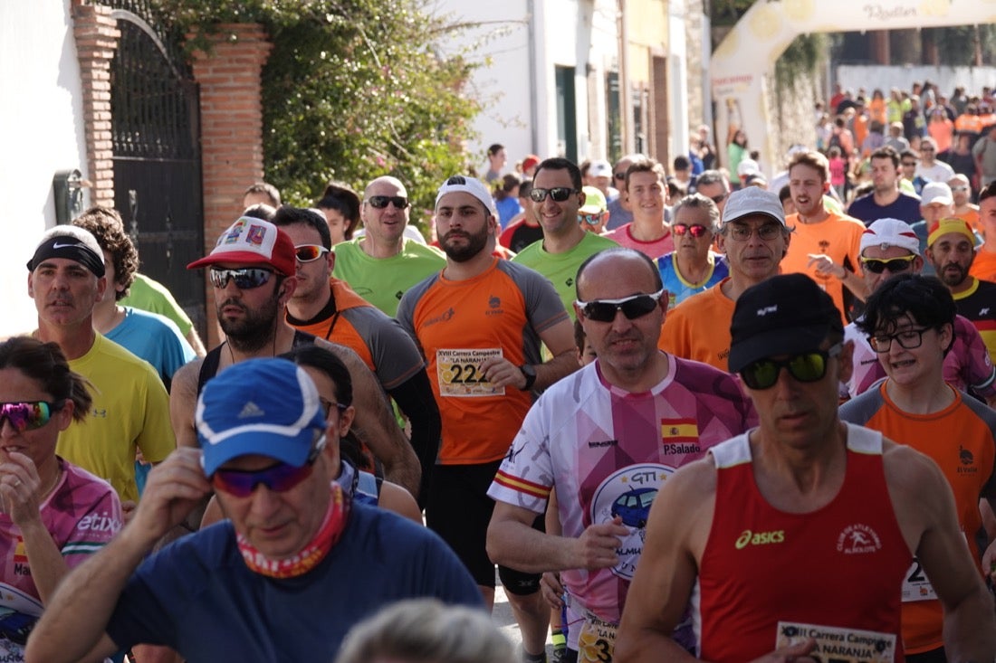 El Valle de Lecrín acoge una modesta carrera con 350 participantes entre corredores absolutos, senderistas y chiquillos