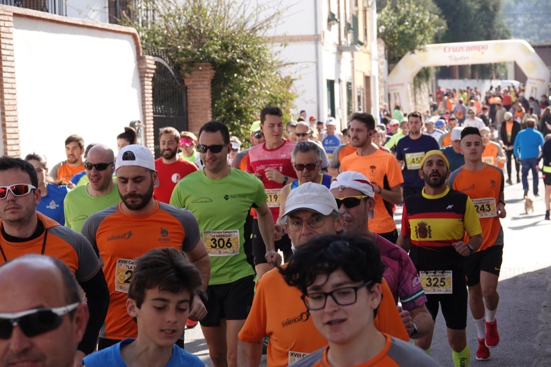 El Valle de Lecrín acoge una modesta carrera con 350 participantes entre corredores absolutos, senderistas y chiquillos