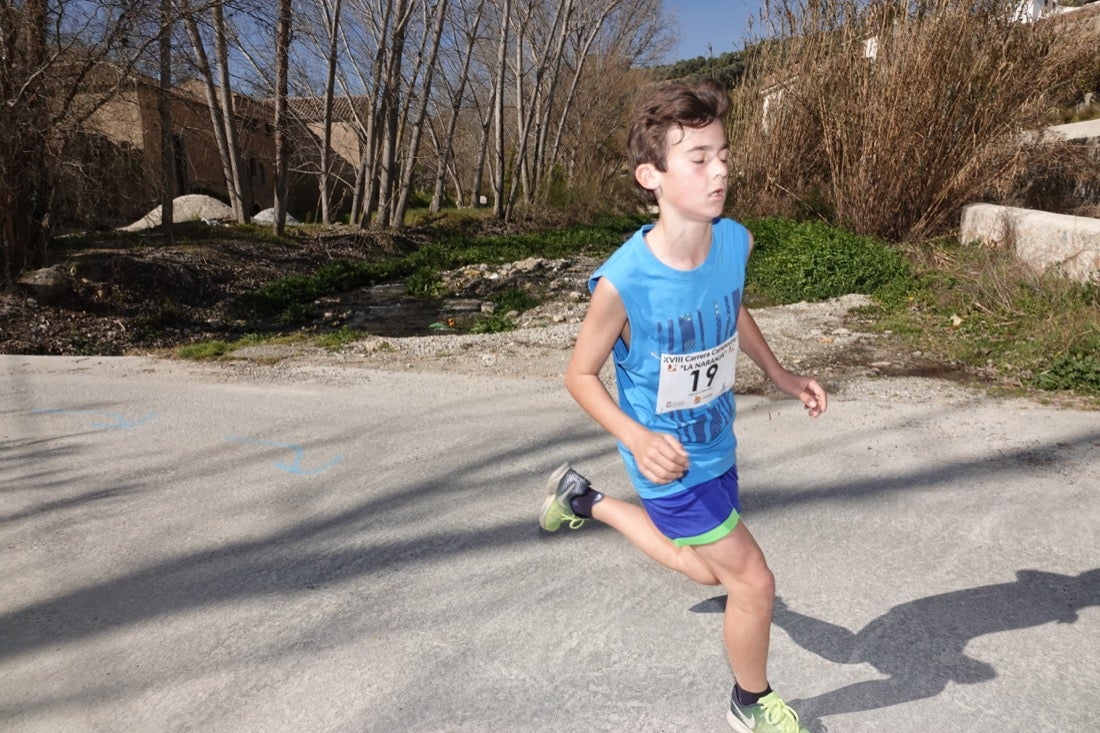 El Valle de Lecrín acoge una modesta carrera con 350 participantes entre corredores absolutos, senderistas y chiquillos