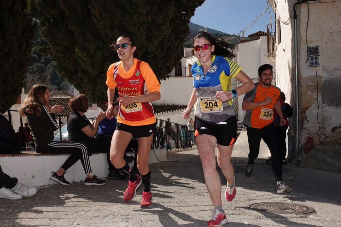 El Valle de Lecrín acoge una modesta carrera con 350 participantes entre corredores absolutos, senderistas y chiquillos