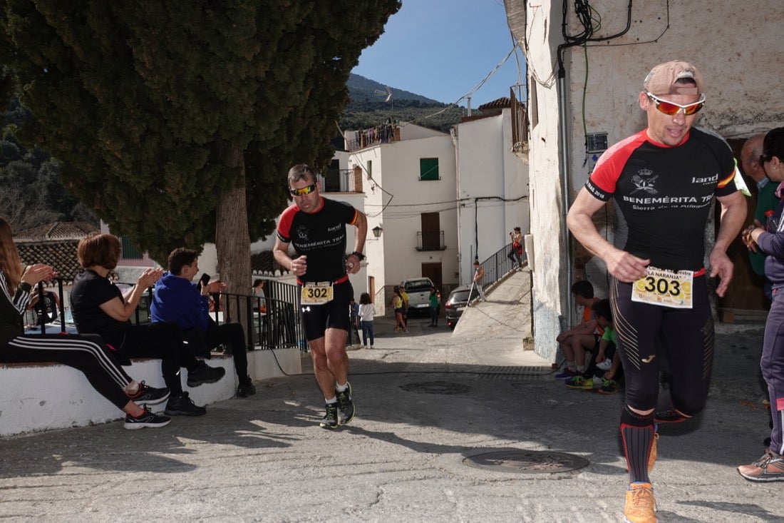 El Valle de Lecrín acoge una modesta carrera con 350 participantes entre corredores absolutos, senderistas y chiquillos