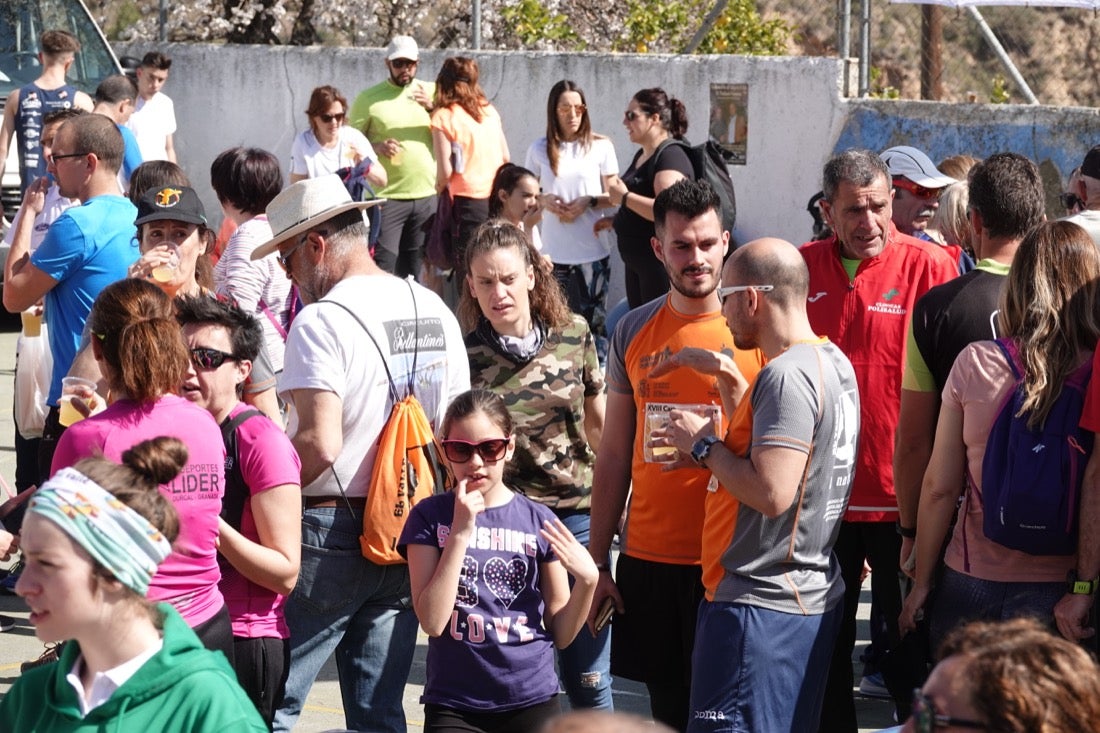 El Valle de Lecrín acoge una modesta carrera con 350 participantes entre corredores absolutos, senderistas y chiquillos